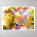 Sök efter guld fractal posters Abstrakt