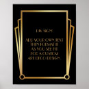 Sök efter gatsby posters Svart och guld