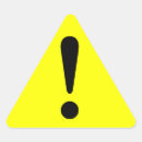 Sök efter trekantiga klistermärken Försiktighet