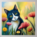 Sök efter blomma katt posters För barn