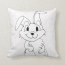 Sök efter rolig kanin kuddar Söt