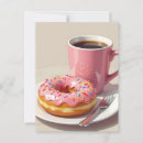 Sök efter doughnut vågräta vykort Kaffe