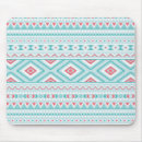 Sök efter aztec mönster musmattor Blå