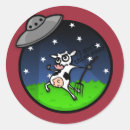 Sök efter ufo tecknad klistermärken Konstig