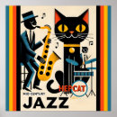 Sök efter svart katt posters Jazz