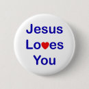 Sök efter jesus älskar dig knappar Kärlekar