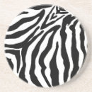 Sök efter zebra tryck underlägg Svart