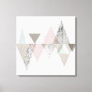Sök efter geometrisk canvastryck Trianglar