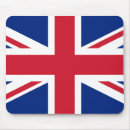 Sök efter brittiskt engelska musmattor Flagga