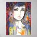 Sök efter kvinnliga porträtt konst Abstrakt