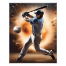 Sök efter batterier posters Baseboll