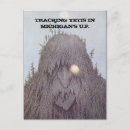 Sök efter yeti vykort Bigfoot
