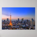 Sök efter stadens landmärke posters Tokyo