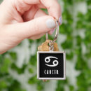 Sök efter cancer nyckelringar Zodiac