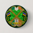 Sök efter shamrocks knappar St patricks dag