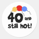 Sök efter 40th klistermärken Födelsedag