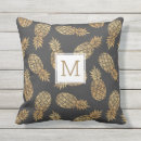 Sök efter guld ananas kuddar Vintage