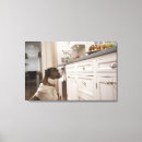 Sök efter hund canvastryck Mat och dryck