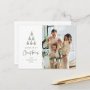 Sök efter jul träd vykort Familjefoto