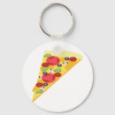 Sök efter pizza nyckelringar Illustration