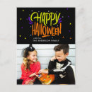 Sök efter bus eller godis vykort God halloween