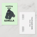 Sök efter prima visitkort Gorilla