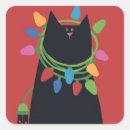 Sök efter julkatt klistermärken Röd