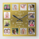 Sök efter guld ram klockor Fotokollage