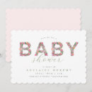 Sök efter grönt och rosa baby shower inbjudningskort Kommande mödrar