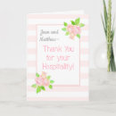 Sök efter gästfrihet kort Blommigt