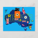 Sök efter australien karta vykort Flagga