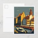 Sök efter vintage vykort Illustration