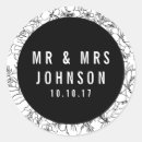 Sök efter mr och mrs klistermärken Vit