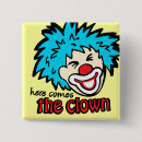 Sök efter clown knappar Ansikte