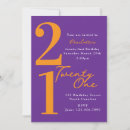 Sök efter tjugo första inbjudningar 21 år gammal