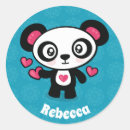 Sök efter gullig panda klistermärken Kawaii