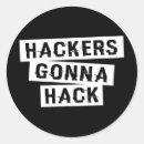 Sök efter geek runda klistermärken Hackare
