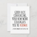 Sök efter det nya jobbet kort Gratulerart