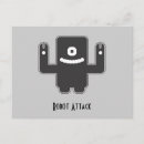 Sök efter robot vykort Illustration