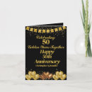 Sök efter 50 år jubileumskort Svart och guld