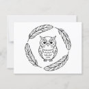 Sök efter teckningar av ugglor vykort För alla