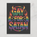 Sök efter satan vykort Humor