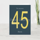 Sök efter 45 födelsedagskort 45 år gammal