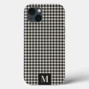 Sök efter houndstooth iphone fodral Svart