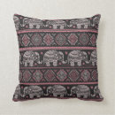 Sök efter elefantmönster kuddar Aztec