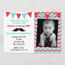 Sök efter mustache 13x18 inbjudningar Baby