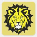 Sök efter lejon tecknad klistermärken Illustration