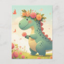 Sök efter blommor tecknad Dinosaur