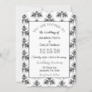 Sök efter black and white damask inbjudningar Svart