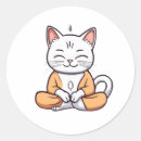 Sök efter meditera klistermärken Katt